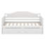 Lit de jour simple avec lit gigogne, structure de canapé-lit en bois avec support à lattes de bois pour le salon de la chambre à coucher, aucun sommier nécessaire