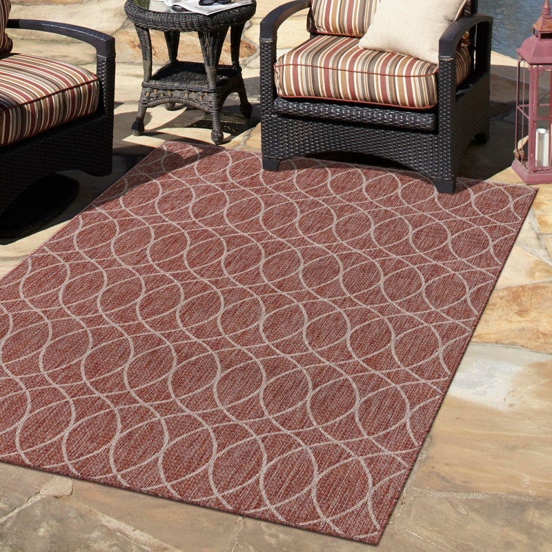 Tapis rouille rouille_unique, Rectangle de 10 pi x 14 pi