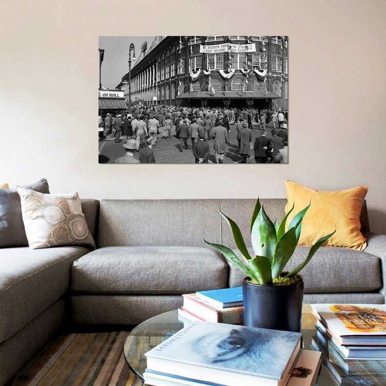 Ebbet's Field - Vintage Brooklyn Dodgers Baseball Art