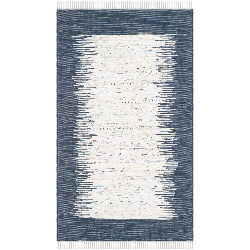 Ceniceros Cotton Hand Woven Area Rug, Rectangle 91 x 152cm