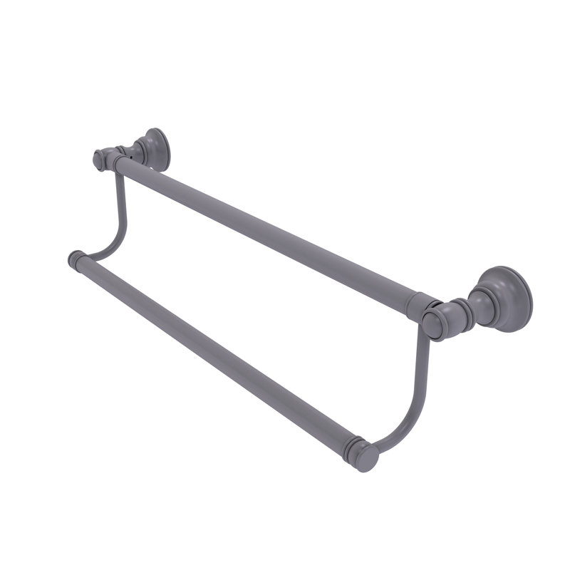 Barre à serviettes murale double 20 "Freyja, Gris mat