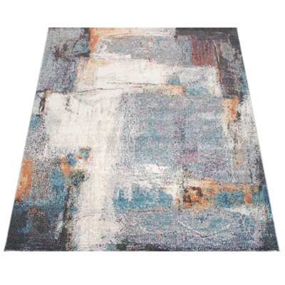 Tapis abstrait bleu
