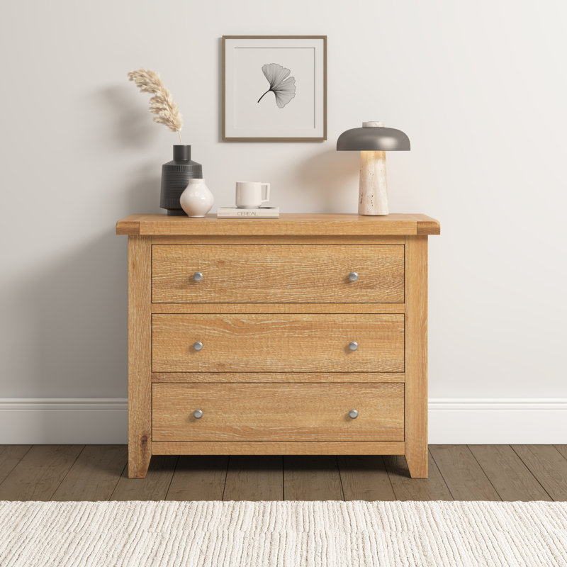 Windsor 97cm W 3 - Drawer Chest of Drawers, Brown