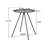 Rison Round Iron Outdoor Side Table , 20 " W 20 " D-976475037