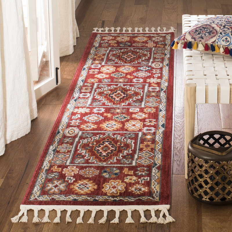 Tapis d'intérieur / extérieur à motif sud-ouest Jazlyn, Tapis de couloir 2 pi 1 po x 12 pi