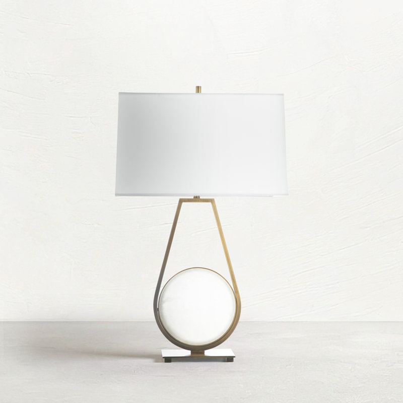 Emerald Table Lamp -White, White