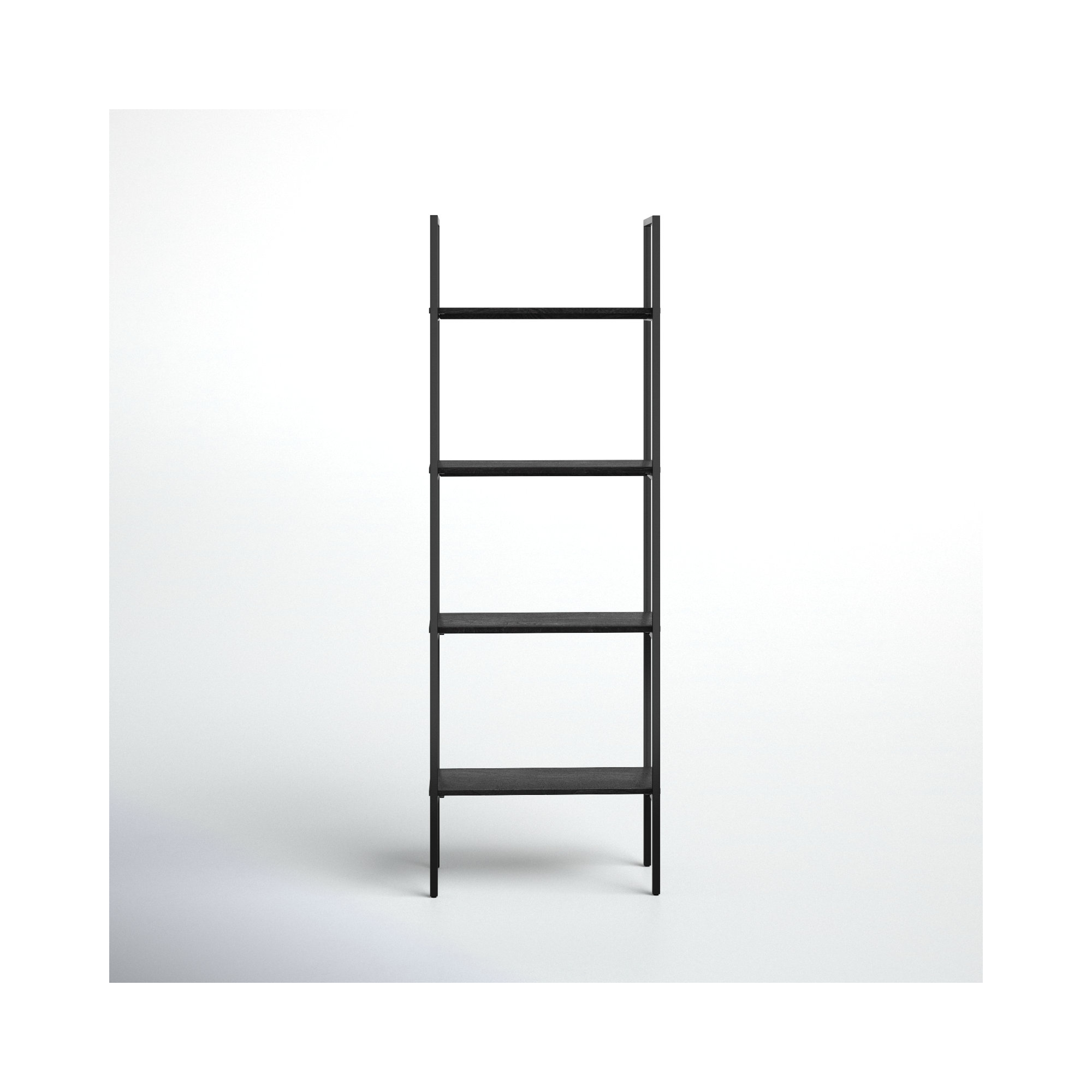Soleil Narrow Etagere Bookcase, Black