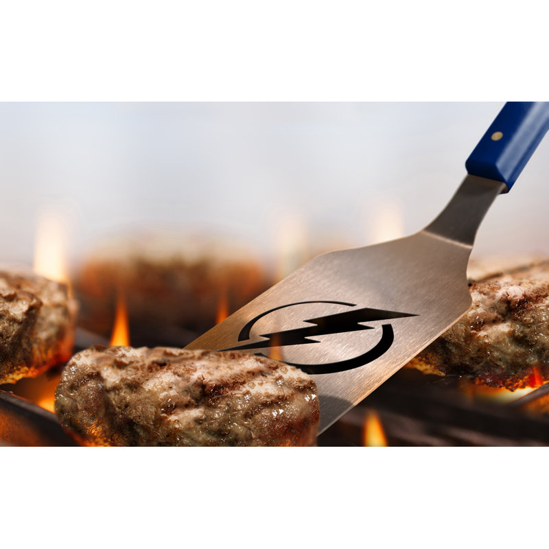 Stainless Steel Grilling Tool Set, Blue, Tampa Bay Lightning