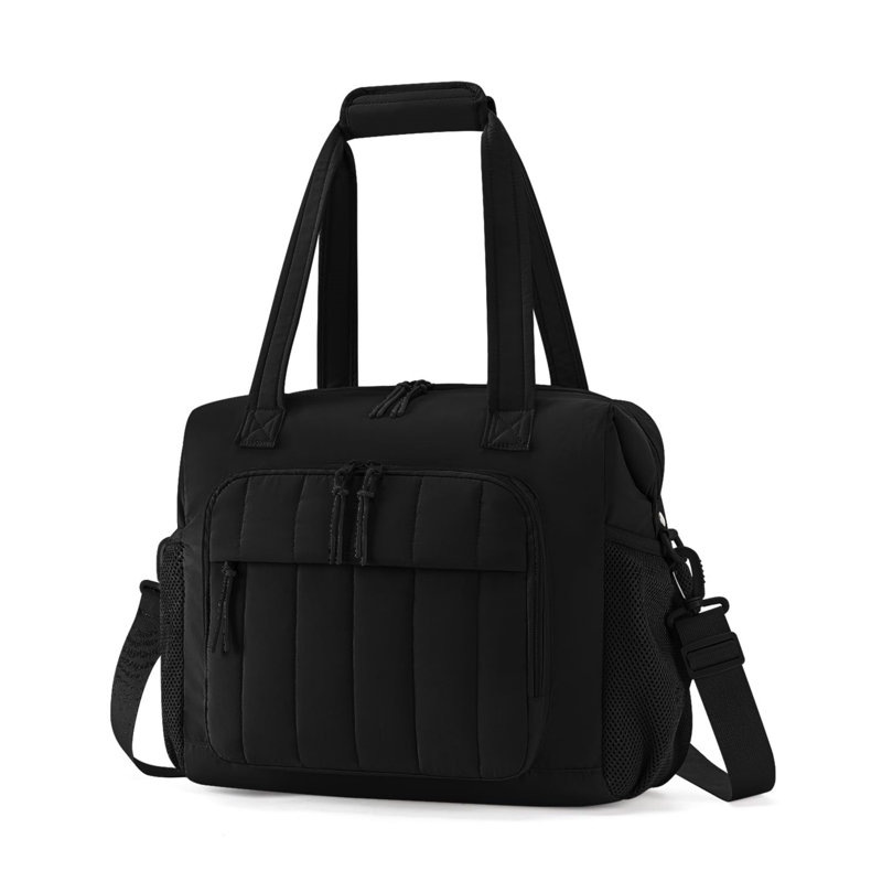 Puffer Insulated Cooler Bag, Lightweight Soft Ice Chest Holds Up to 35 Cans, Leakproof Portable Lunch Cooler for Women, Ideal for Picnic, Beach, Camping, Work & Travel