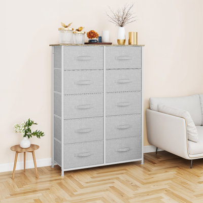 85.6 cm W Chest of 10 Drawers