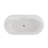 Monaco 59" Freestanding Bathtub with Brushed Gold Stand-102694137