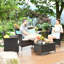 Hazardville 8 - Person Patio Conversation Set with Cushions