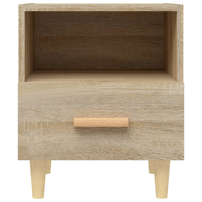 Marazi 40cm W Bedside Table, Oak, Individual
