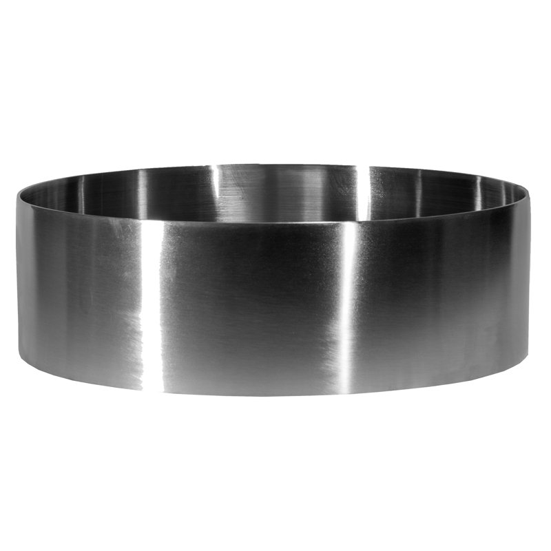 Eden Bath 15'' Stainless Steel Circular Bathroom Sink, Silver