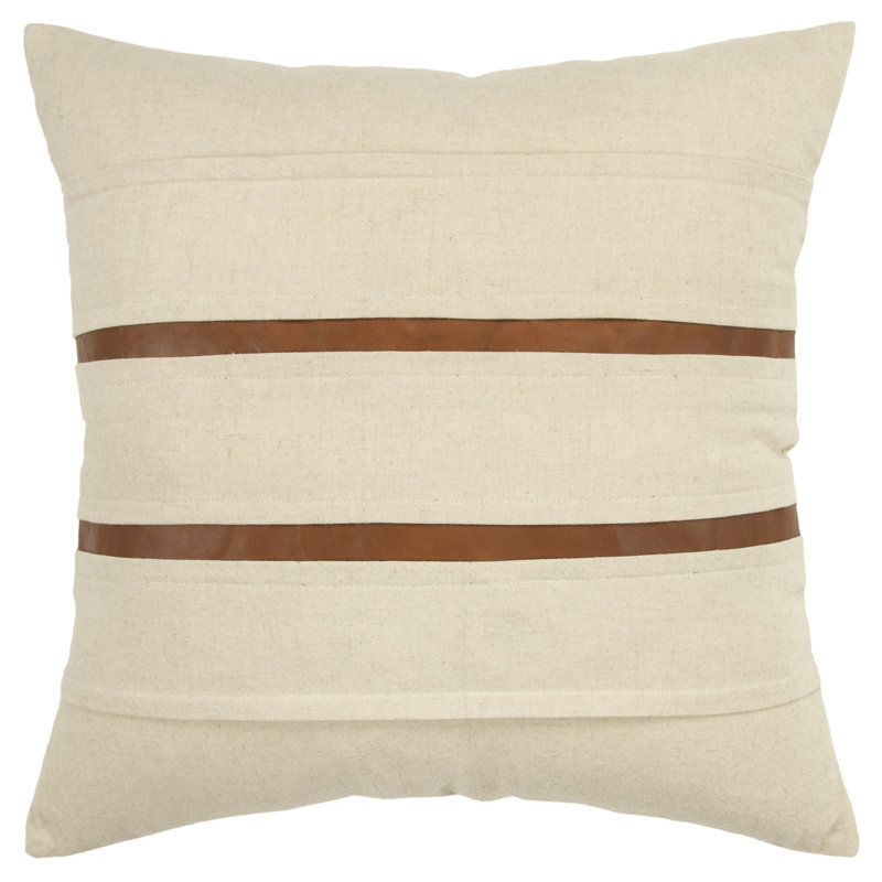 Housse de coussin en coton carrée/insert