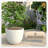 Owasso Tapered Round Pot Planter in Handmade MGO Clay Fiberstone - Indoor and Outdoor Use with Drain for Patio, Garden, Backyard, and Modern Home-1350687583-1350687581