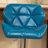 Contemporary Tufted Adjustable Height Hydraulic Bar Stools, Set Of 2, Stylish And Comfortable With Padded Seat And Back-1864460212