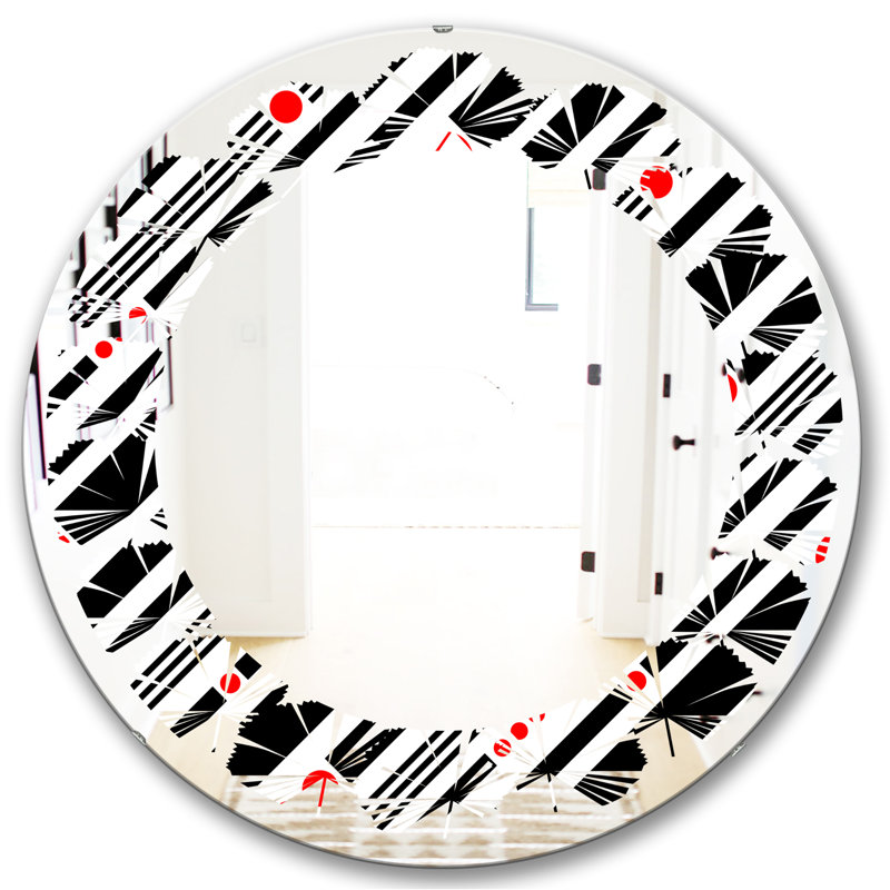 Miroir mural Leaves, H 24 po x l 24 po