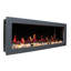 Gloria II Wall-Mounted Electric Fireplace with Smart App Control (Silver)-1146067225