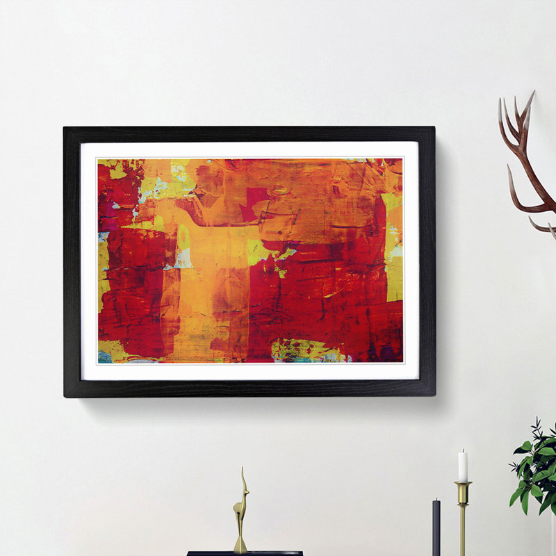 Abstract Vol.404 by S.Johnson - Framed Print, 27cm H x 36cm W x 2cm D, Black Framed