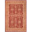 Tapis oriental rouge en laine noué à la main 6 pi x 8 pi 10 po Baccio