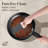 24-Piece Nonstick Cookware Set Removable Handles, Stackable, RV Cookware Sets,Black