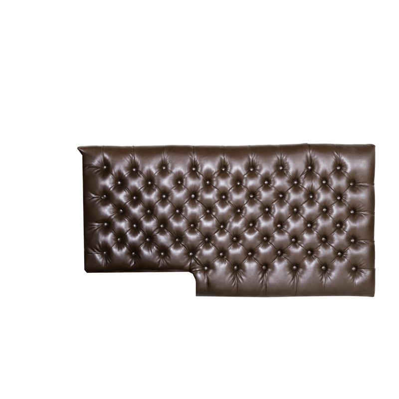 Chaise longue avec finition en similicuir brun foncé, l 69,58 po Profondeur, largeur de 30,56 po, chaise longue de 30,2 po de hauteur, profondeur, largeur, hauteur, 49,68 lb