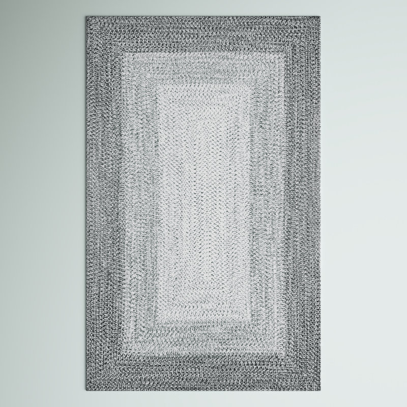 Tapis intérieur / extérieur gris clair Michaela, Rectangle 2 pi x 3 pi