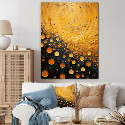«Color Field Abstract Safran II - Abstract Botanicals», reproduction sur toile