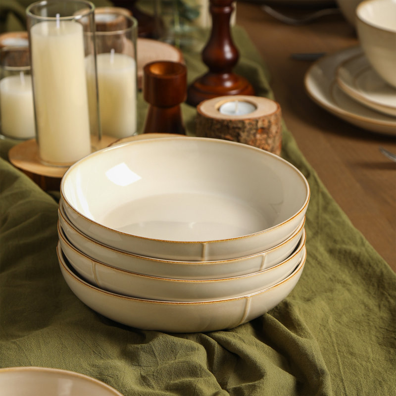 Ensemble de bols à pâtes 8 pièces Stone Lain Infinity, Beige