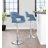 Arabelle Swivel Upholstered Adjustable Height Counter Stool with Steel Frame-99402231-99402232