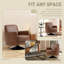 Faux Leather Swivel Armchair