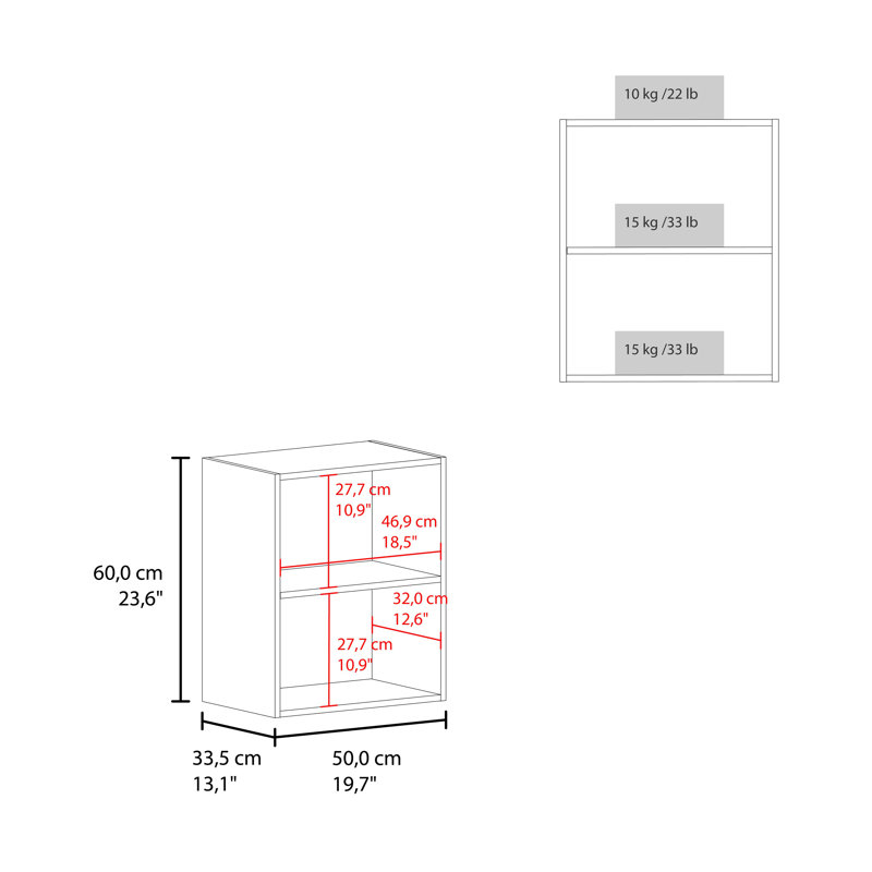So- Hi Wall Cabinet in melamine with one door,black, Black