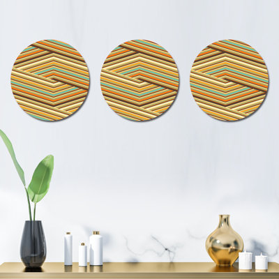 Abstract Wall Decor on Metal