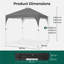 2m x 2m Pop-up Canopy Tent with Roller Bag-123610430