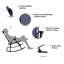 Chaise berçante d'extérieur en métal Barthelus-1848034240