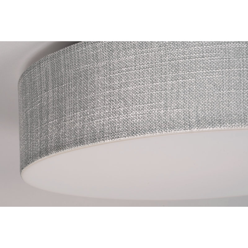 Raasch Flush Mount, 3.5"H x 12.5"W x 12.5"D, Gray