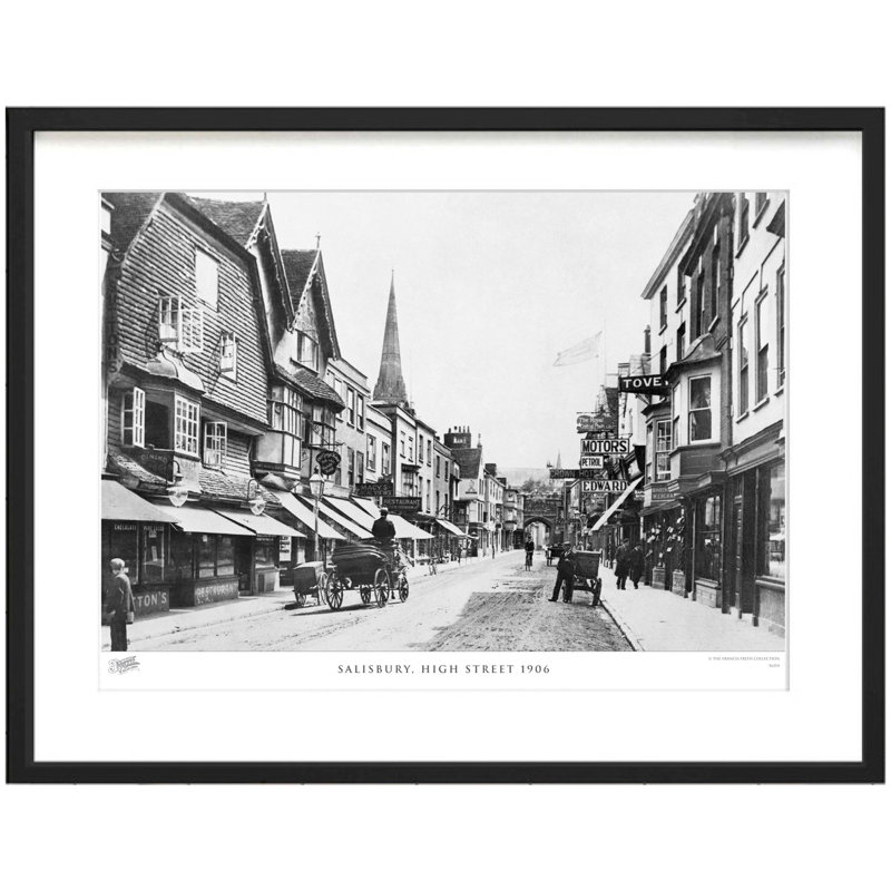 Salisbury, High Street 1906 - Single Picture Frame Print, 40cm H x 50cm W x 2.3cm D