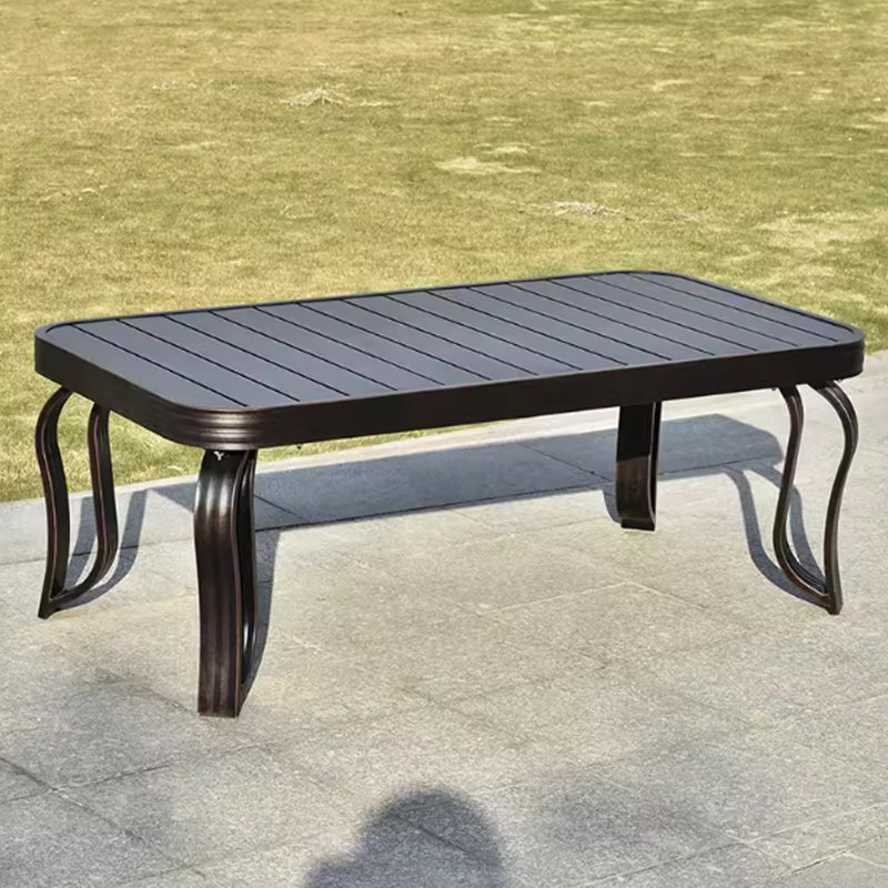 Table d'appoint d'extérieur rectangulaire L 48,03 po x l 27,55 po Daveah