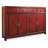 58'' Red Asian Cabinet