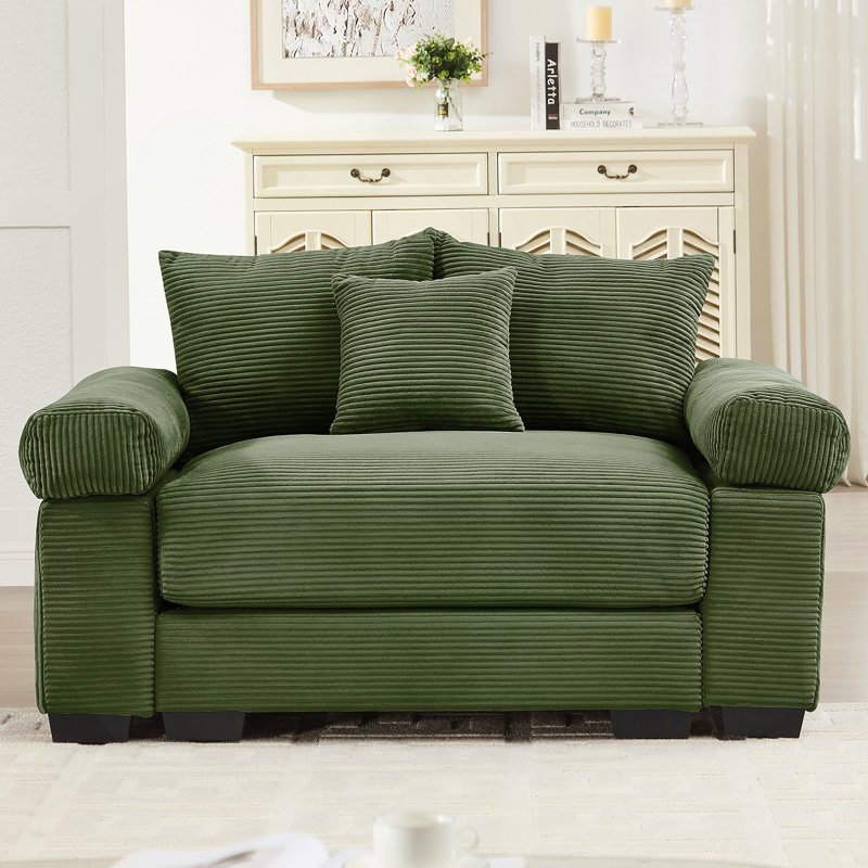 Canapé modulaire surdimensionné 54,3 po Cloud, Vert