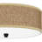 Zen Rattan Flush Mount