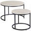 Ensemble de 2 tables gigognes rondes