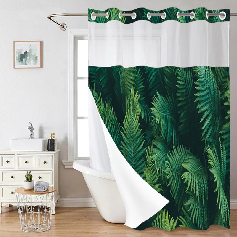 Rideau de douche à double couche