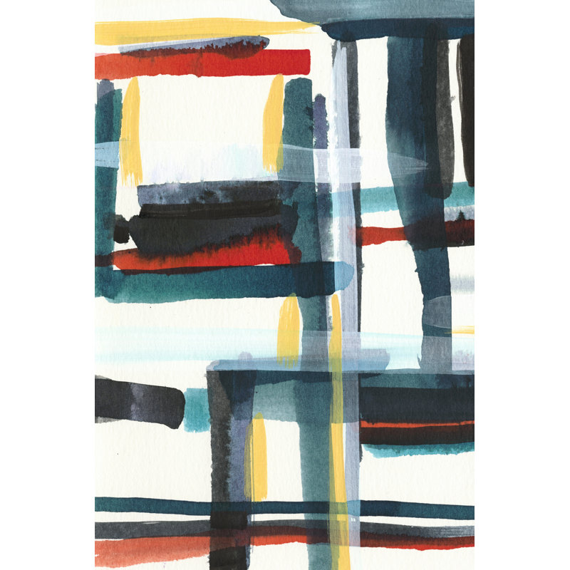 Book Shelf II by Jodi Fuchs - No Frame Painting on Canvas, 122cm H x 81cm W