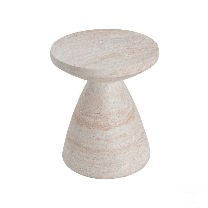 Table d'appoint d'extérieur / d'intérieur en béton léger
