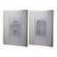 Ensemble de 2 fausses crayons, art mural, décoration murale, 24 po x 32 po