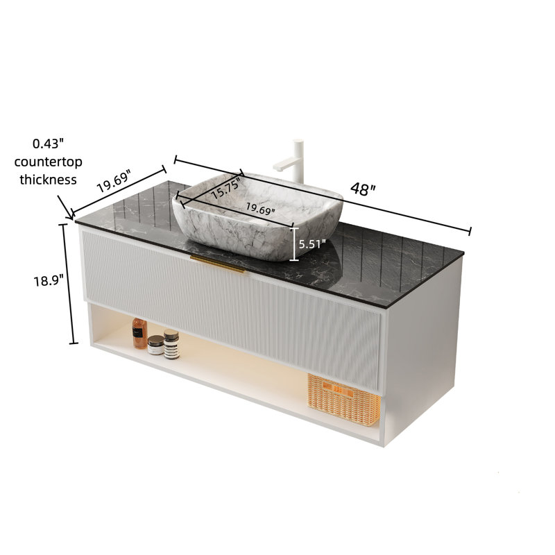 Ensemble de meuble-lavabo avec lavabo 48 po Malone