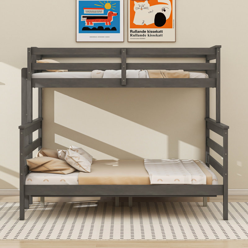 Wood Twin XL Over Queen Bunk Bed
