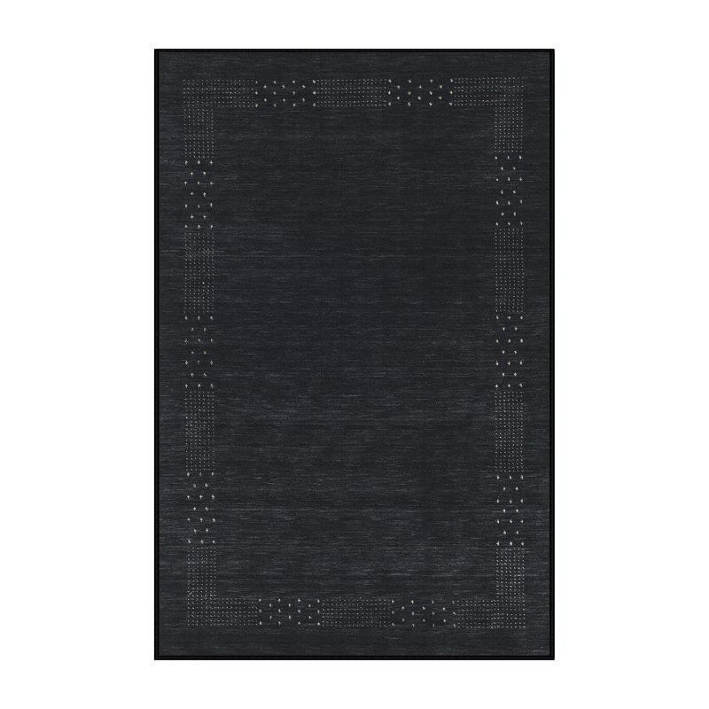Tapis abstrait noir, Rectangle 7 pi x 10 pi